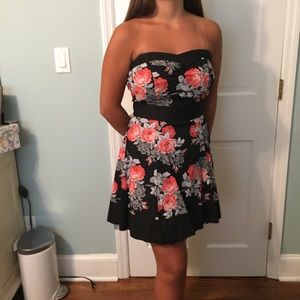 A-line floral dress